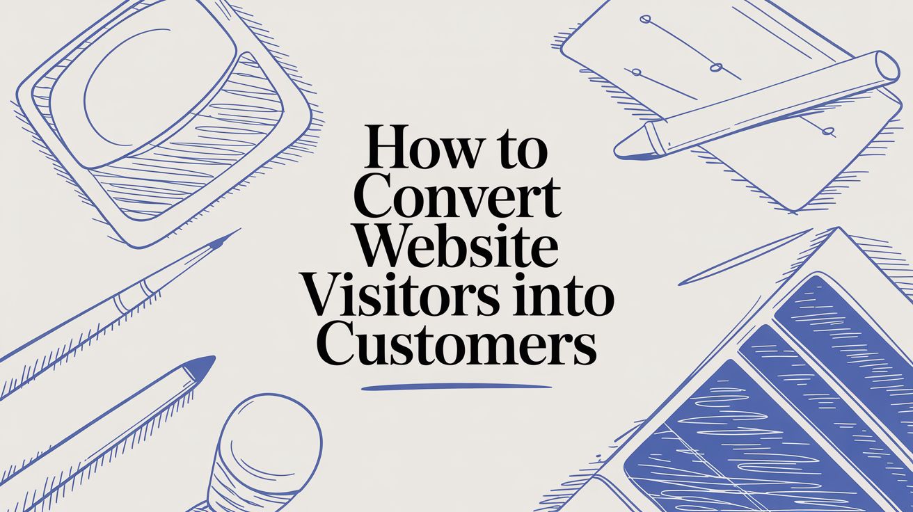 Website conversion guide showing local business reviews, quote requests, and customer conversion dashboard